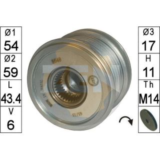 Laisvos eigos sankaba, kint. sr. generatorius ERA ZN5648
