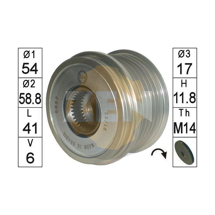 Laisvos eigos sankaba, kint. sr. generatorius ERA ZN5657