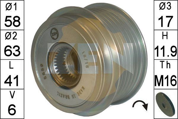 Laisvos eigos sankaba, kint. sr. generatorius ERA ZN5659