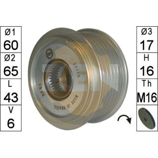 Laisvos eigos sankaba, kint. sr. generatorius ERA ZN5661