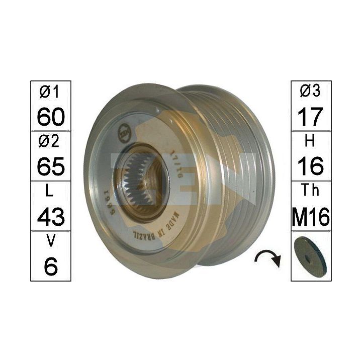 Laisvos eigos sankaba, kint. sr. generatorius ERA ZN5661