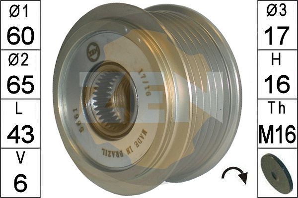 Laisvos eigos sankaba, kint. sr. generatorius ERA ZN5661