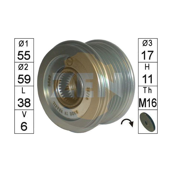 Laisvos eigos sankaba, kint. sr. generatorius ERA ZN5663