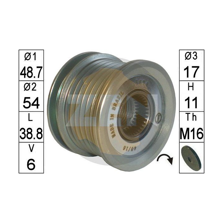 Laisvos eigos sankaba, kint. sr. generatorius ERA ZN5674