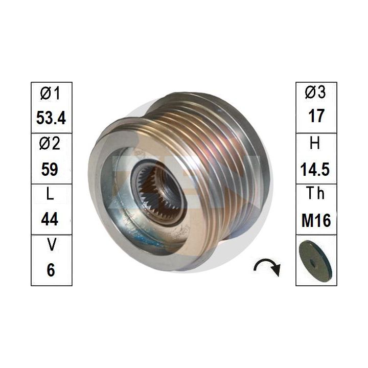 Laisvos eigos sankaba, kint. sr. generatorius ERA ZN5801
