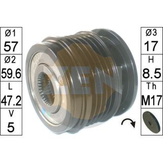 Laisvos eigos sankaba, kint. sr. generatorius ERA ZN6007