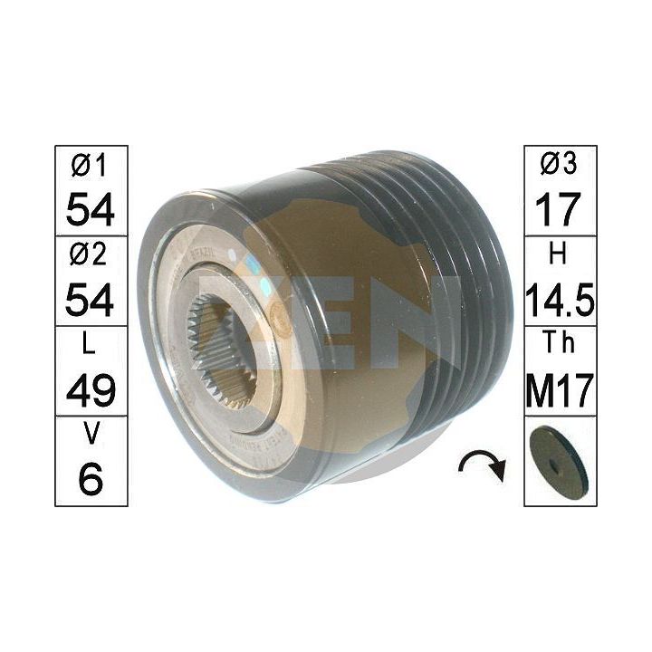 Laisvos eigos sankaba, kint. sr. generatorius ERA ZN6011