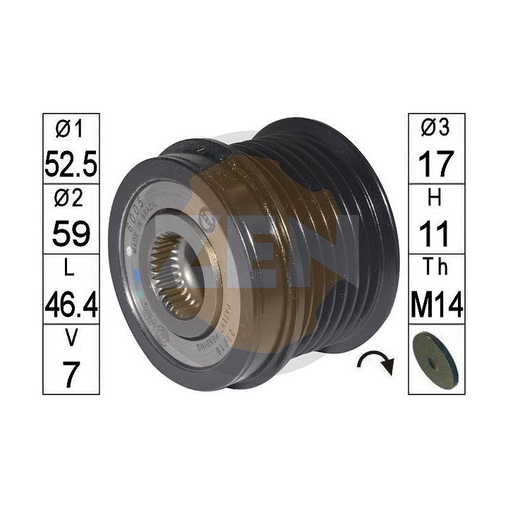 Laisvos eigos sankaba, kint. sr. generatorius ERA zn6005