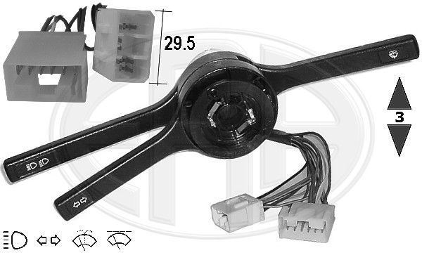 Vairo kolonėlės jungiklis ERA 440090