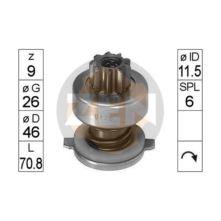 Laisvos eigos pavara, starteris ERA ZN0120