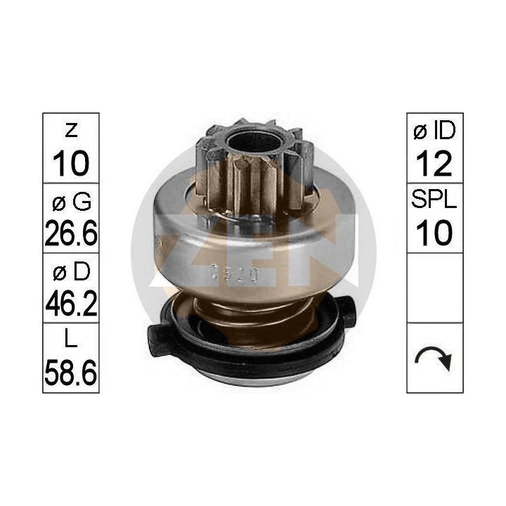 Laisvos eigos pavara, starteris ERA ZN0520