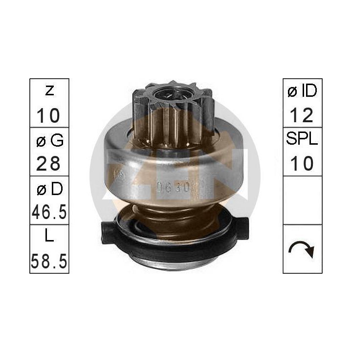 Laisvos eigos pavara, starteris ERA ZN0630