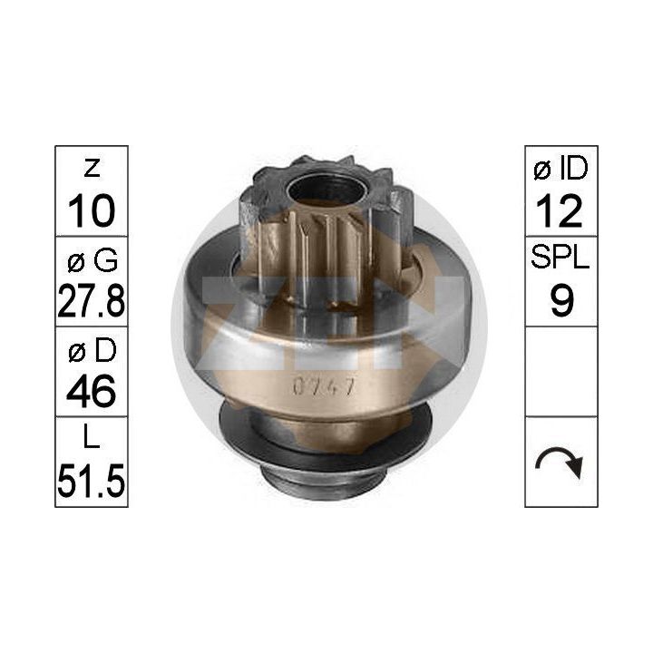 Laisvos eigos pavara, starteris ERA ZN0747