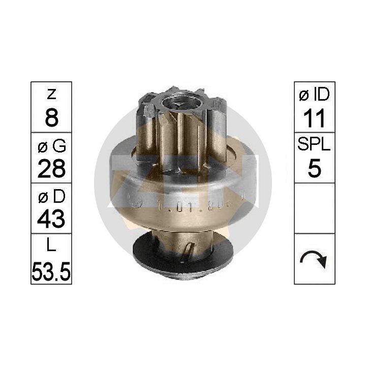 Laisvos eigos pavara, starteris ERA ZN0808