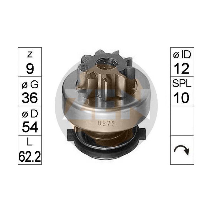 Laisvos eigos pavara, starteris ERA ZN0875