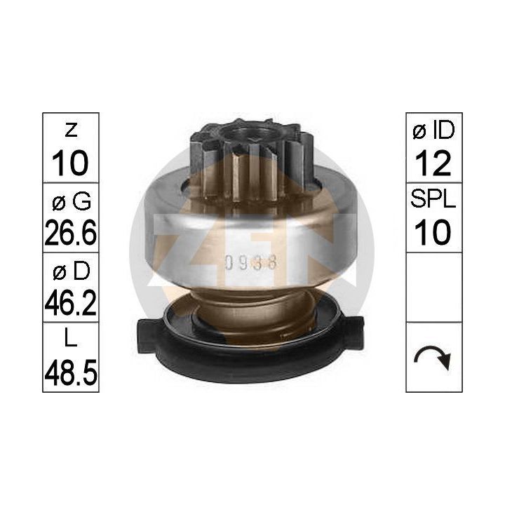 Laisvos eigos pavara, starteris ERA ZN0938