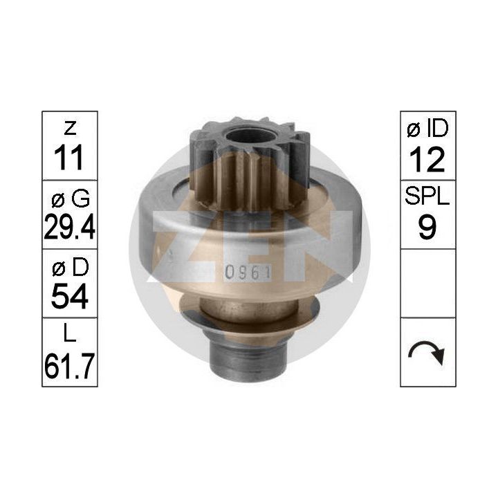 Laisvos eigos pavara, starteris ERA ZN0961