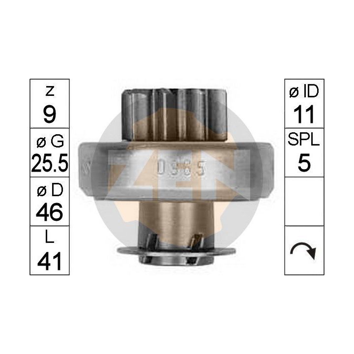 Laisvos eigos pavara, starteris ERA ZN0965