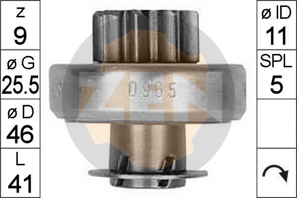 Laisvos eigos pavara, starteris ERA ZN0965