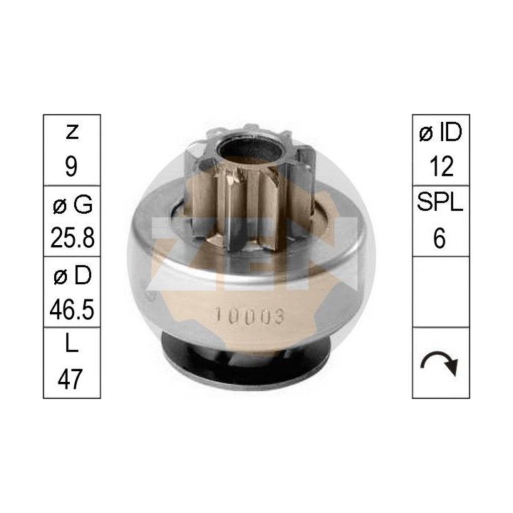 Laisvos eigos pavara, starteris ERA ZN10003