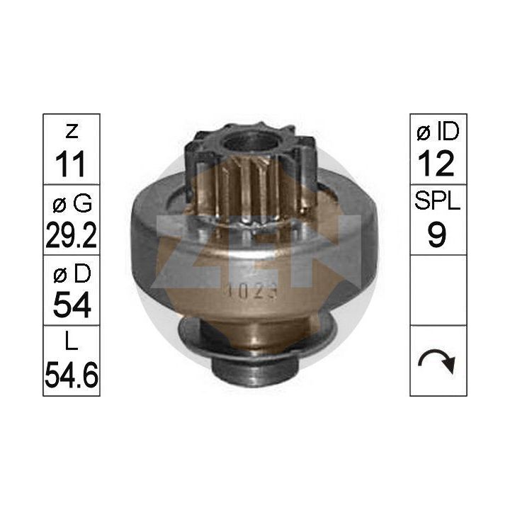Laisvos eigos pavara, starteris ERA ZN1023