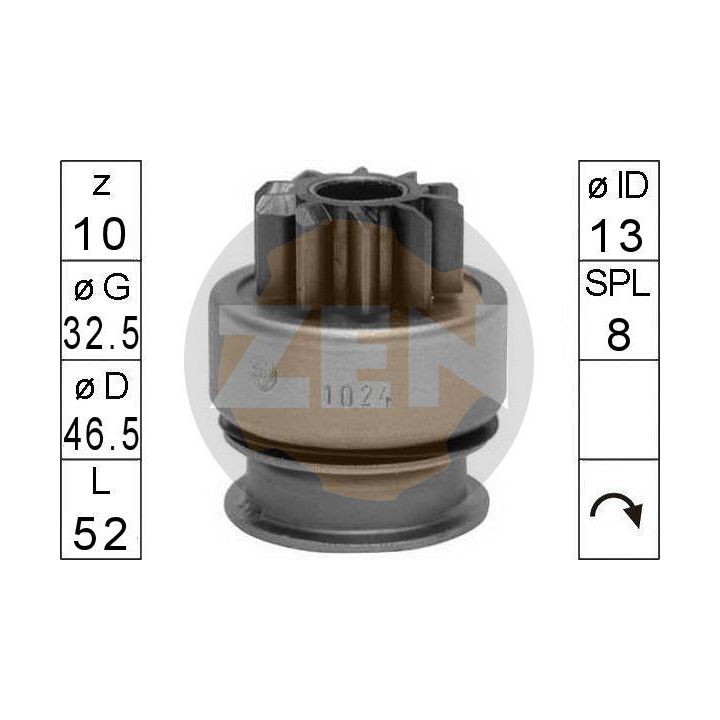 Laisvos eigos pavara, starteris ERA ZN1024