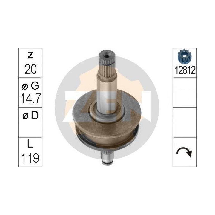 Laisvos eigos pavara, starteris ERA ZN1047