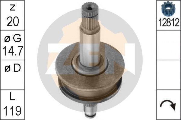 Laisvos eigos pavara, starteris ERA ZN1047