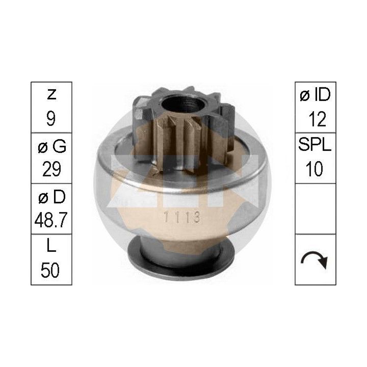 Laisvos eigos pavara, starteris ERA ZN1113