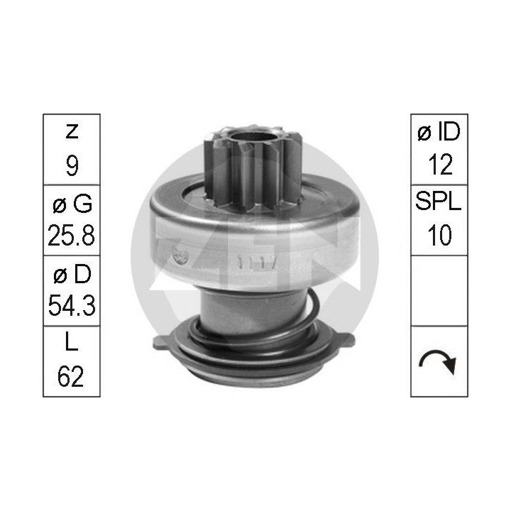 Laisvos eigos pavara, starteris ERA ZN1117