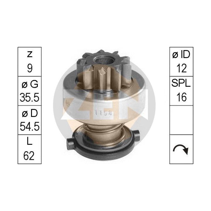 Laisvos eigos pavara, starteris ERA ZN1158