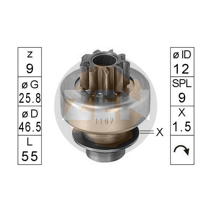 Laisvos eigos pavara, starteris ERA ZN1187