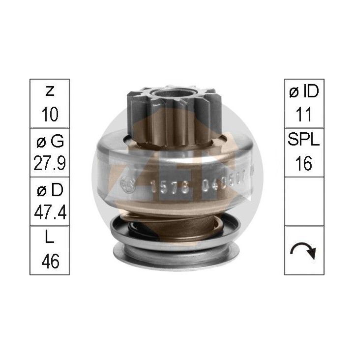 Laisvos eigos pavara, starteris ERA ZN1576