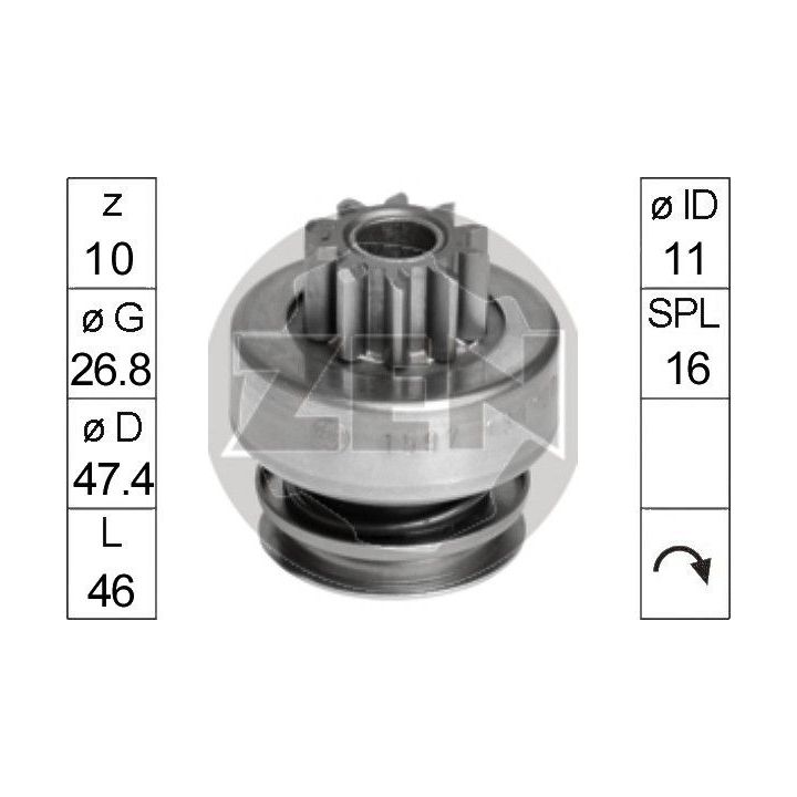Laisvos eigos pavara, starteris ERA ZN1597