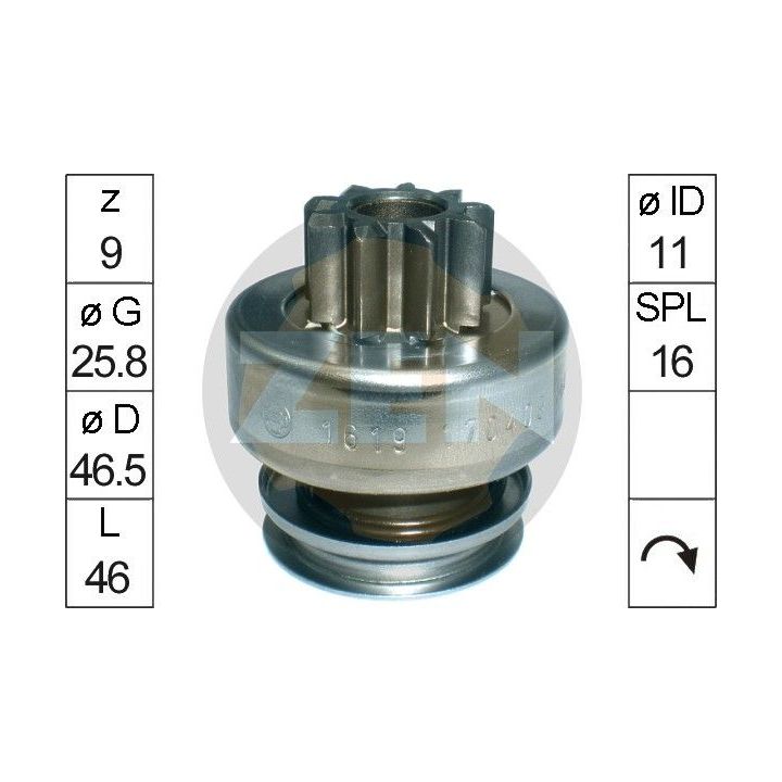 Laisvos eigos pavara, starteris ERA ZN1619