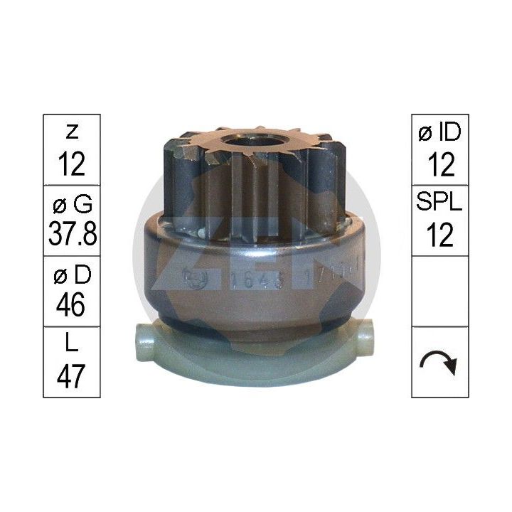Laisvos eigos pavara, starteris ERA ZN1646