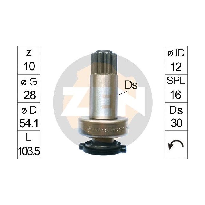 Laisvos eigos pavara, starteris ERA ZN1655