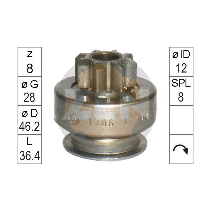 Laisvos eigos pavara, starteris ERA ZN1706