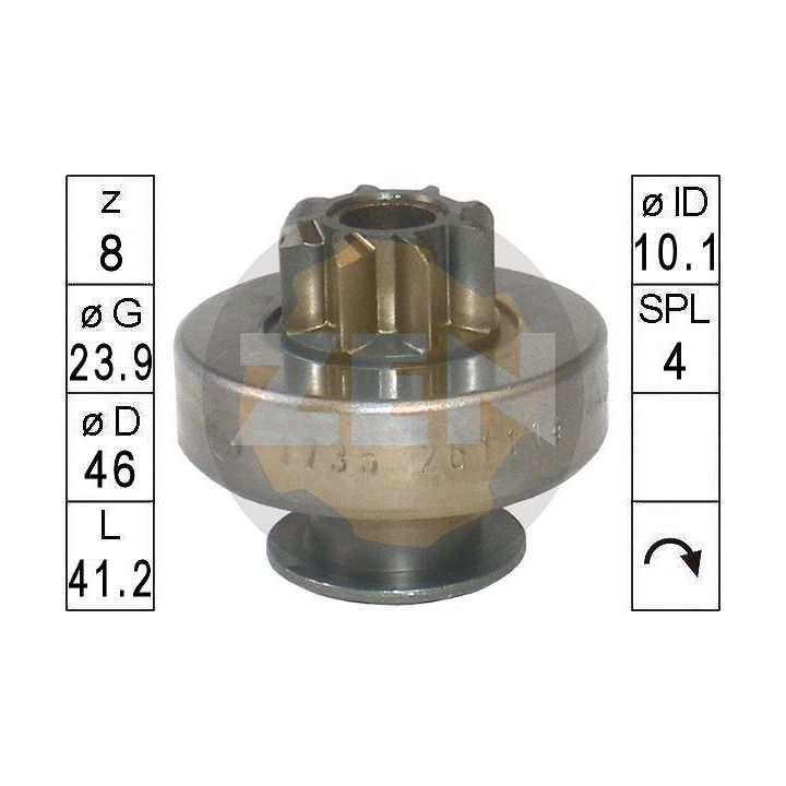 Laisvos eigos pavara, starteris ERA ZN1735