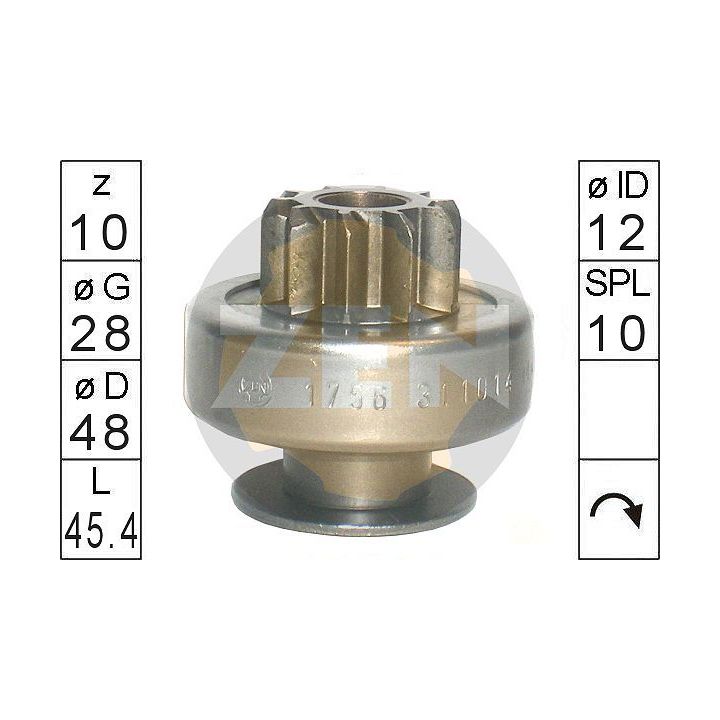 Laisvos eigos pavara, starteris ERA ZN1756