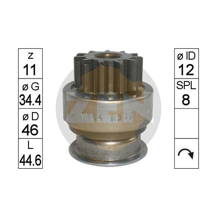 Laisvos eigos pavara, starteris ERA ZN1764