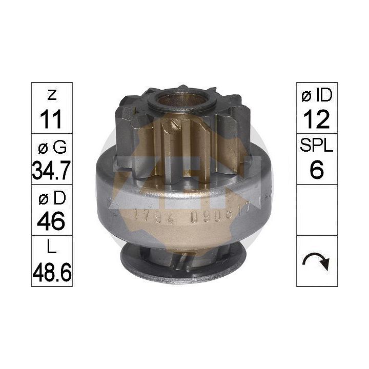 Laisvos eigos pavara, starteris ERA ZN1794