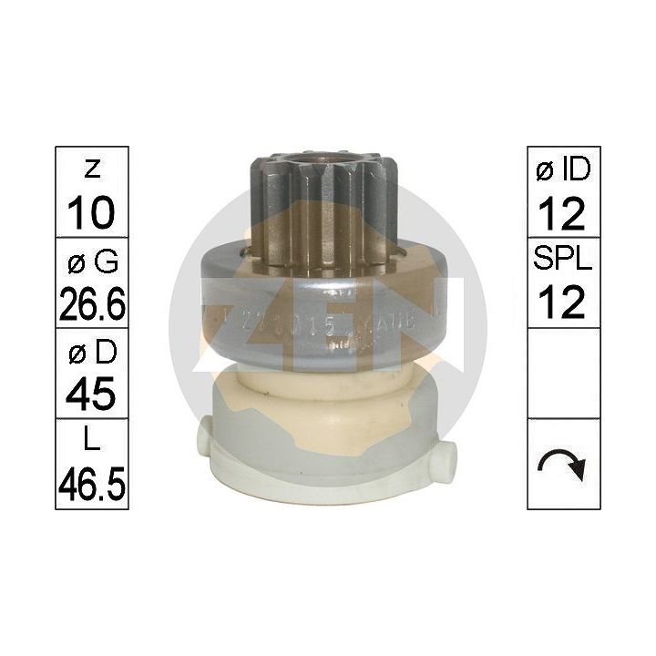 Laisvos eigos pavara, starteris ERA ZN1820