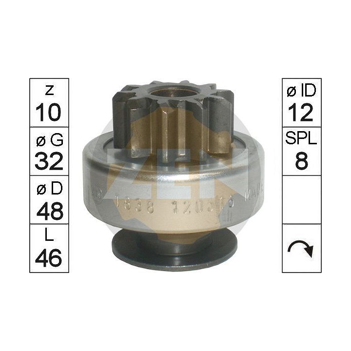 Laisvos eigos pavara, starteris ERA ZN1838