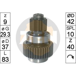 Laisvos eigos pavara, starteris ERA ZN1863