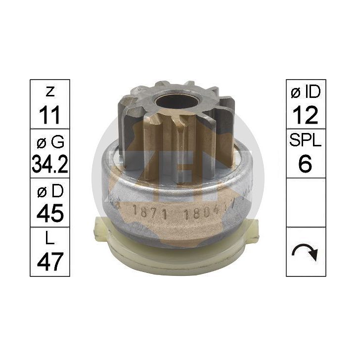 Laisvos eigos pavara, starteris ERA ZN1871