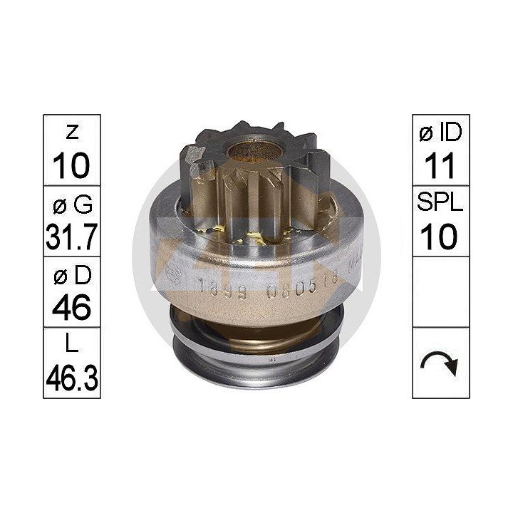 Laisvos eigos pavara, starteris ERA ZN1899