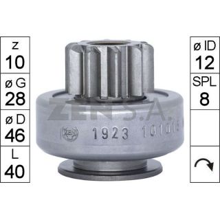 Laisvos eigos pavara, starteris ERA ZN1923