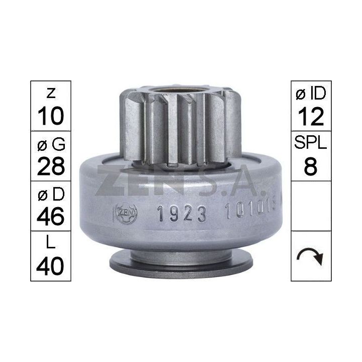 Laisvos eigos pavara, starteris ERA ZN1923