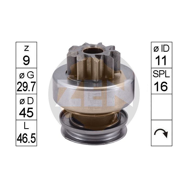Laisvos eigos pavara, starteris ERA ZN1927